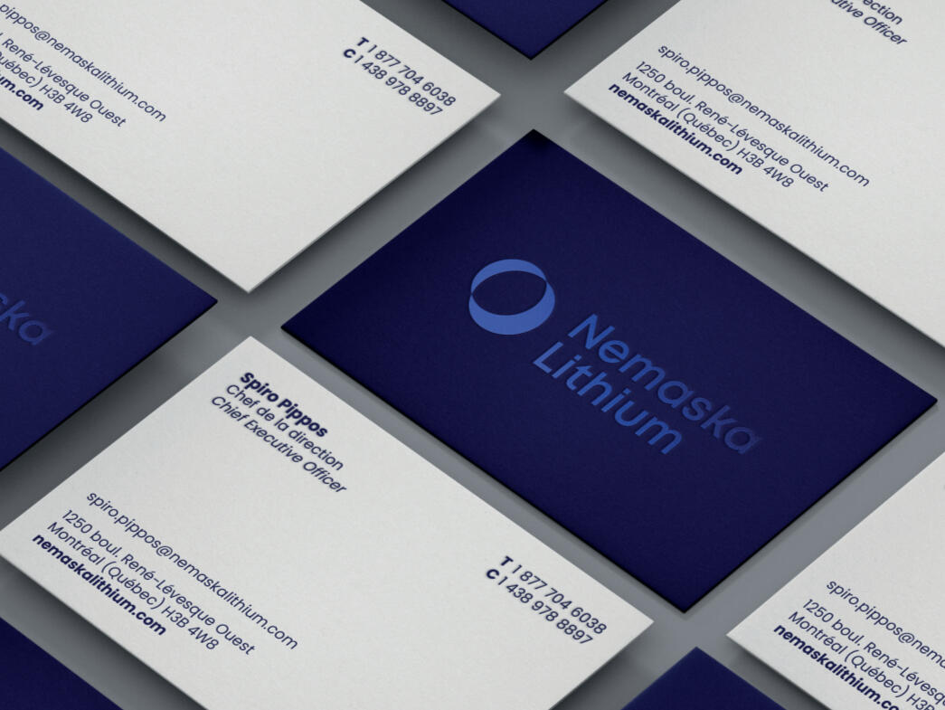 Business card detail